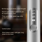 Wireless Electric Milk Frother USB Rechargeable Handheld Coffee Whisk Mixer