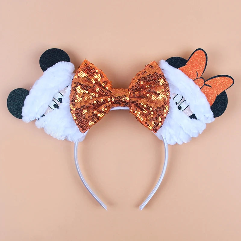 Sequin Mouse Ears Bow Headband for Women & Girls