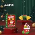 Christmas Building Block Series Gifts Micro Bricks Santa Claus Reindeer Assembling Bricks Table Decoration Toys Children Kids