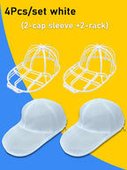 2Pcs/set Hat washing set, baseball duckbill cap, washing and sun drying integrated, non deformed machine wash protective rack