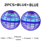 Flying Ball Children's Hand Controlled Color LED Cosmic Globe 360 ° Rotating Suspension Ball Suitable for Indoor and Outdoor Toy
