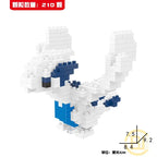 DIY Pokemon Blocks Small Cartoon Mini Building Block Pikachu Charizard Eevee Mewtwo Anime Assemble Action Model Dolls Toys