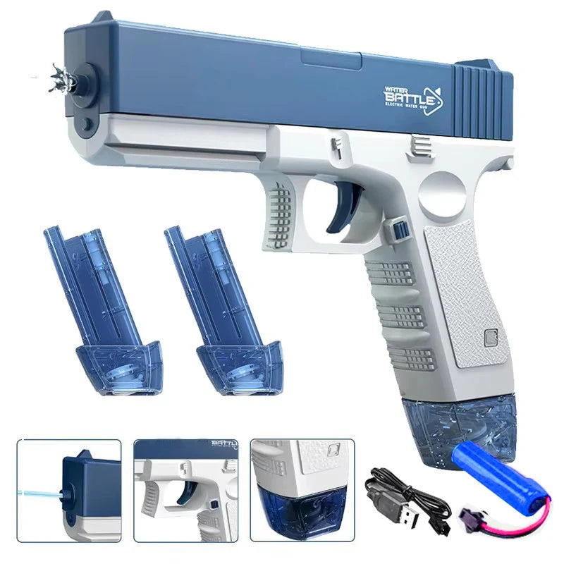 Electric Automatic Rechargeable Water Gun for Kids Outdoor Play