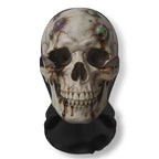 Realistic 3D Horror Skull Zombie Full Face Mask Breathable Mesh Headgear Cosplay Prop for Halloween Party Prank Carnival Costume