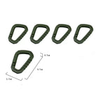 Tactical MOLLE Carabiner Clip EDC Keychain for Camping Gear