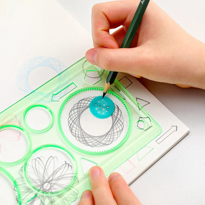 Creative Spirograph Geometry Drawing Stencil Art Set for Kids