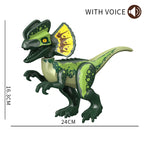 Jurassic Raptor Building Blocks Mini Dinosaur Construction Toy Set