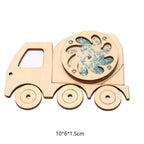 Montessori Busy Board Accessories DIY Wooden Learning Activity Kit