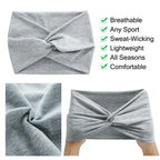 Twisted Extra Wide Turban Workout Headband for Women