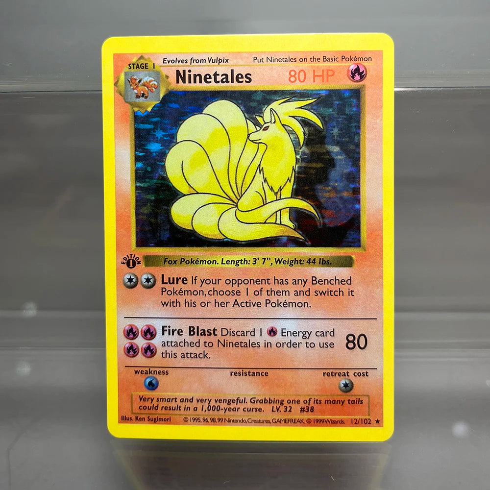 PKM Cards 1st Edition Charizard Blastoise Dragonite 1996 Base Set Single Foil Cards Game Collection Cards PTCG Proxy Cards