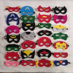 32/28/10 Pcs/Lot Superhero Mask Cosplay Christmas Halloween  Carnival Party Props  Birthday Felt  Masquerade