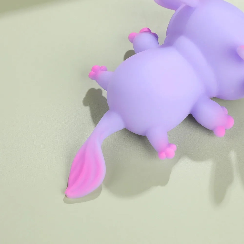 Cute Axolotl Squishy Squeeze Fidget Toy for Stress Relief Kids