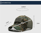 American Flag Camouflage Mesh Baseball Cap for Outdoor Adventures