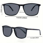 Luxury Vintage Square Polarized UV400 Sunglasses for Men & Women