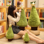 Christmas Tree Plush Toy Pillow – Cute Festive Stuffed Cushion