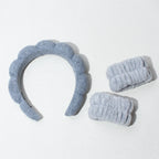 3PCS Spa Bubble Headband & Wristbands Skincare Set