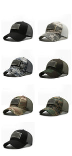 American Flag Camouflage Mesh Baseball Cap for Outdoor Adventures