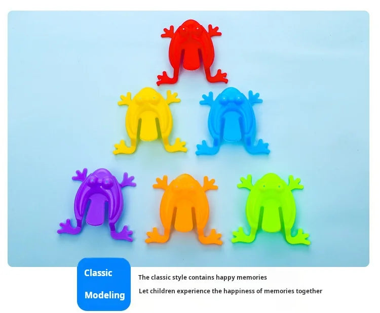 20PCS Colorful Jumping Frog Bouncing Toy Set for Kids