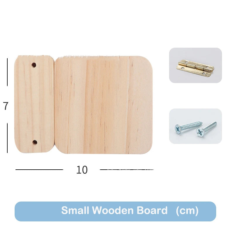 Montessori Busy Board Accessories DIY Wooden Learning Activity Kit
