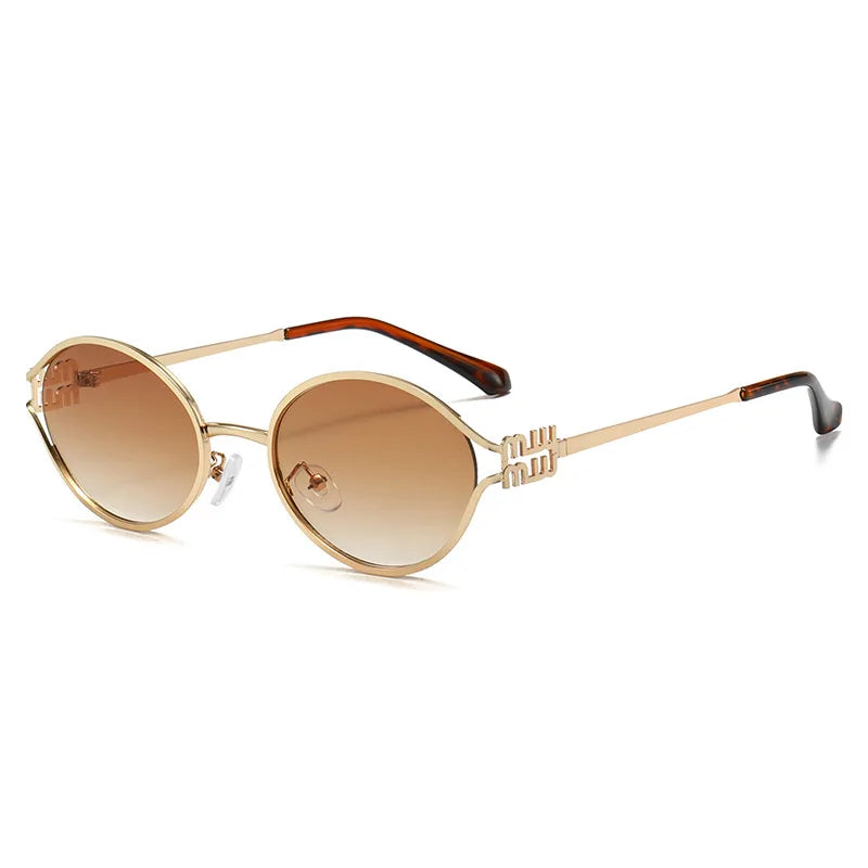 Retro Oval 90s Cat Eye UV400 Sunglasses for Women