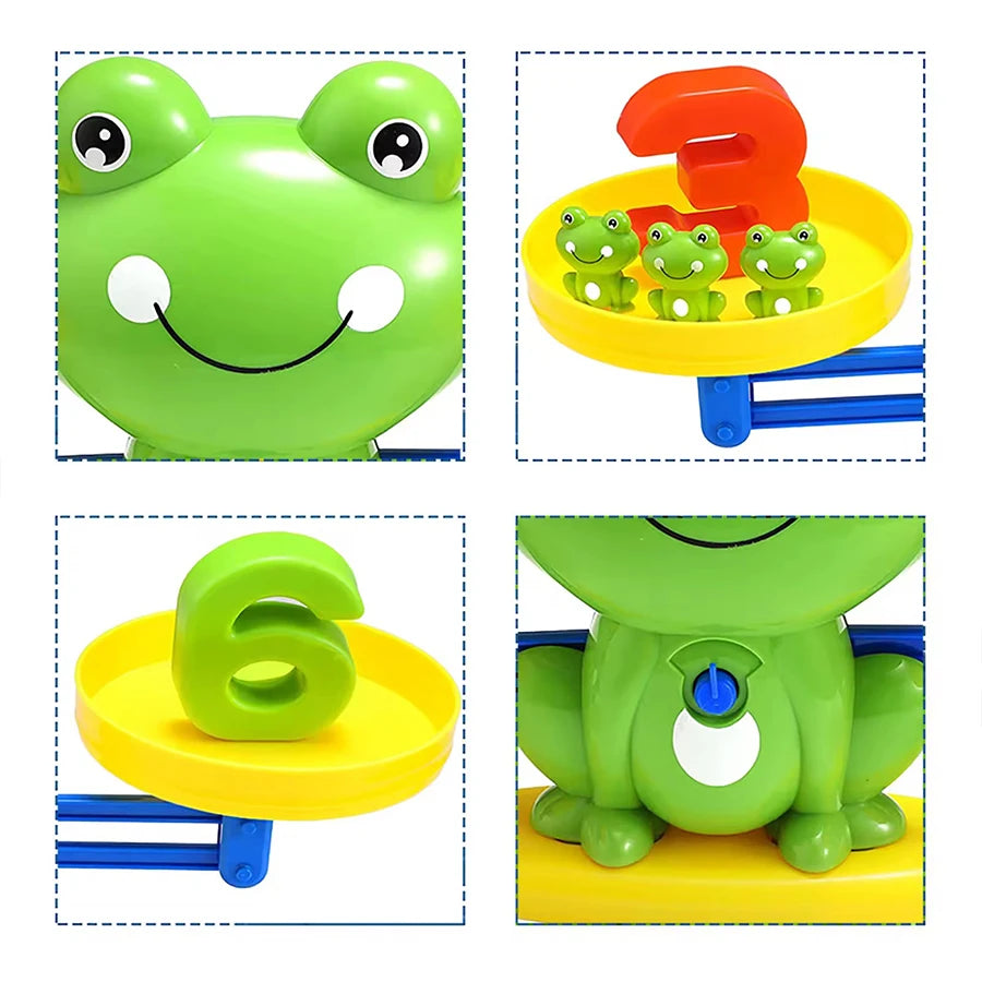 Frog Balance Math Toy Montessori Learning Game for Kids
