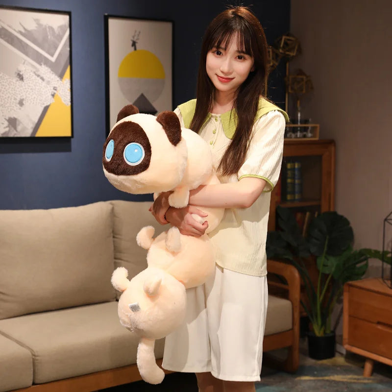 Long Cat Caterpillar Plush Toy – Soft Stuffed Pillow Cushion