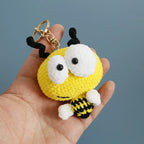 Funny Sheep Crochet Keychain Cute Animal Bag Charm