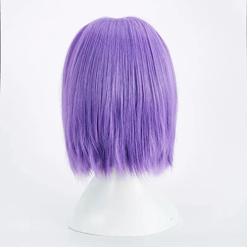 2026   Team Rocket James Cosplay Wig With Wig Cap , Anime Role Play Purple Hair , High Temperature Wire