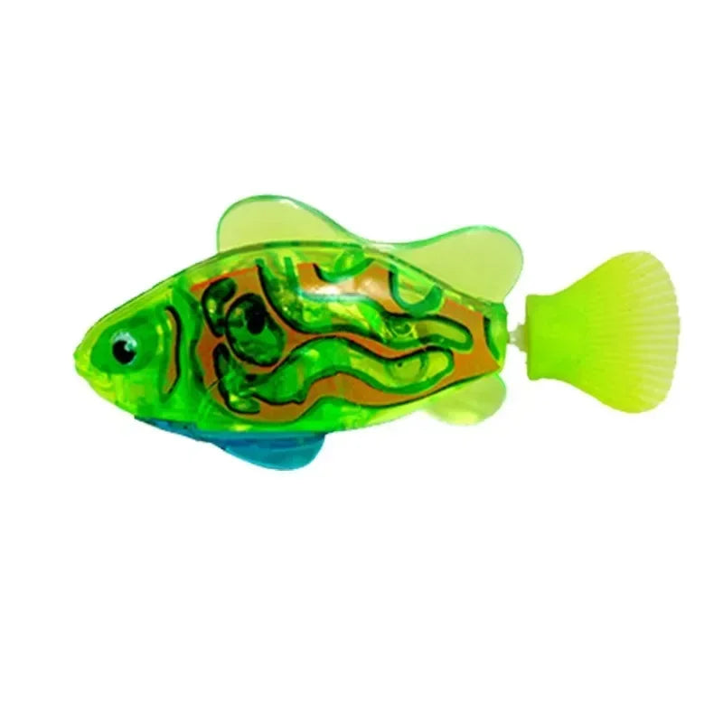 LED Swimming Robot Fish Cat Toy for Interactive Hunting Play