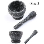 Resin Mortar and Pestle Set – Garlic, Herb & Spice Grinding Kitchen Tool