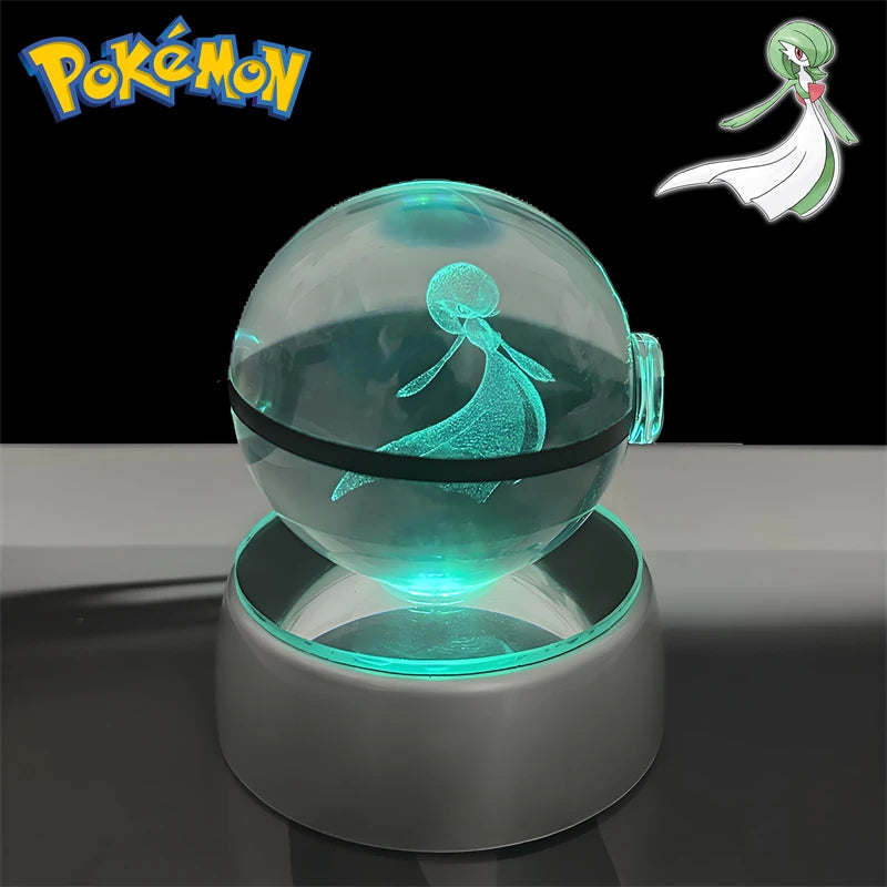 Pokémon 3D Crystal Poké Ball LED Night Light Collectible Figure