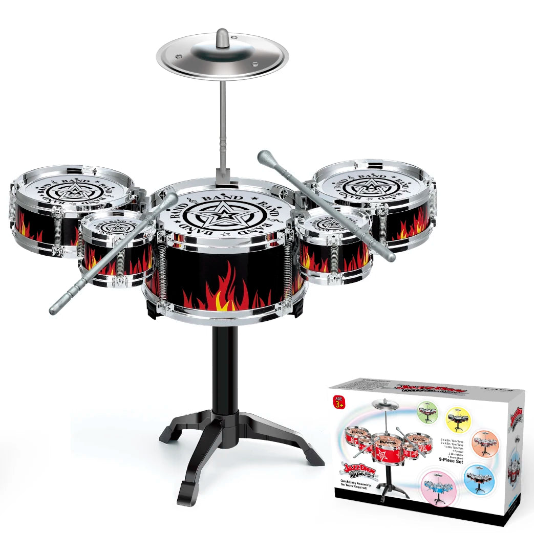 Kids Jazz Drum Set Musical Instrument Toy for Beginners
