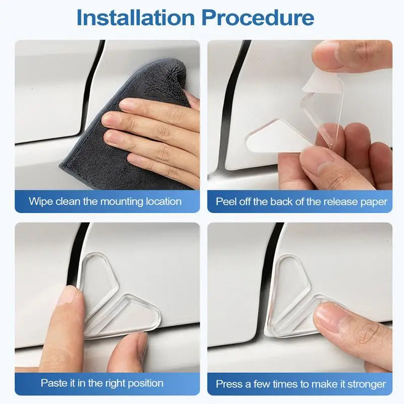 Invisible Adjustable Universal Car Door Corner Anti-collision Covers Silicone Protector Anti-Scratch Stickers Door Protection