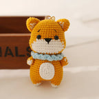 Cute Puppy Crochet Keychain Handmade Dog Bag Charm