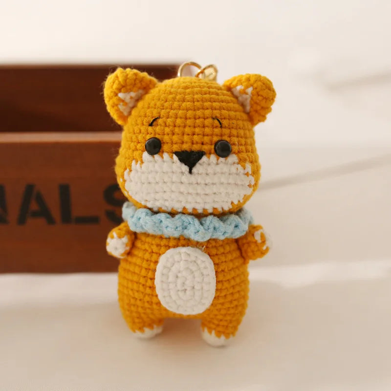 Cute Rabbit Crochet Keychain Handmade Bunny Bag Charm