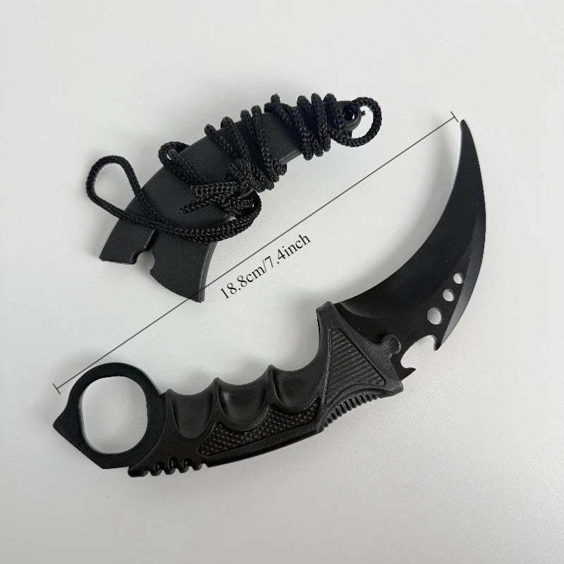 Night Talon Karambit Toy – Safe Cosplay Claw Knife with Sheath
