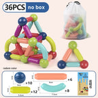 Magnetic Constructor Blocks STEM Building Set for Creative Kids