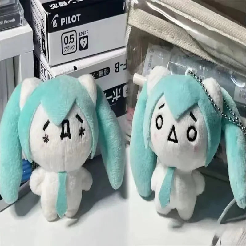Hatsune Miku Plush Keychain Kawaii Anime Bag Charm