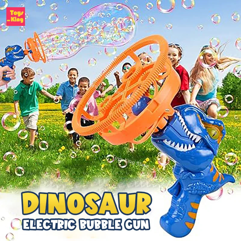 Dinosaur Electric Bubble Gun Automatic Bubble Machine for Kids
