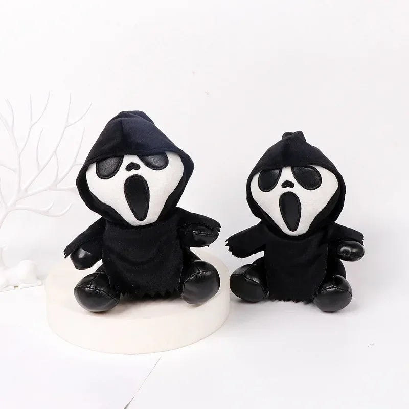 New 18cm Ghostface Plush Toy Death Figure Horror Doll Soft Stuffed Grimace  Halloween Toy Doll Halloween Decoration Doll Gifts