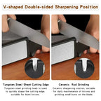 5-in-1 Professional Knife Sharpener – Diamond, Tungsten Steel & Ceramic Multi-Stage Sharpener
