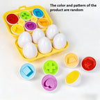 Color & Shape Matching Egg Toy Set – Montessori Learning Puzzle