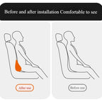 Car Seat Pillow Memory Foam Lumbar Support Breathable Back Protector Suitable for Office Chairs and Car Interior Accessories