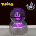 Pokémon 3D Crystal Poké Ball LED Night Light Collectible Figure