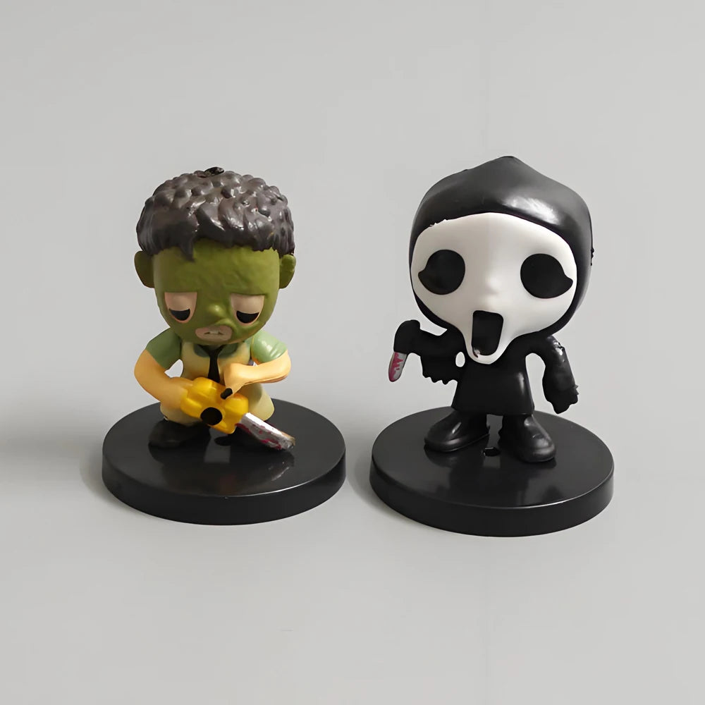 HOT 10pcs Anime Horror Film Series Action Figure Model Halloween Doll Gift