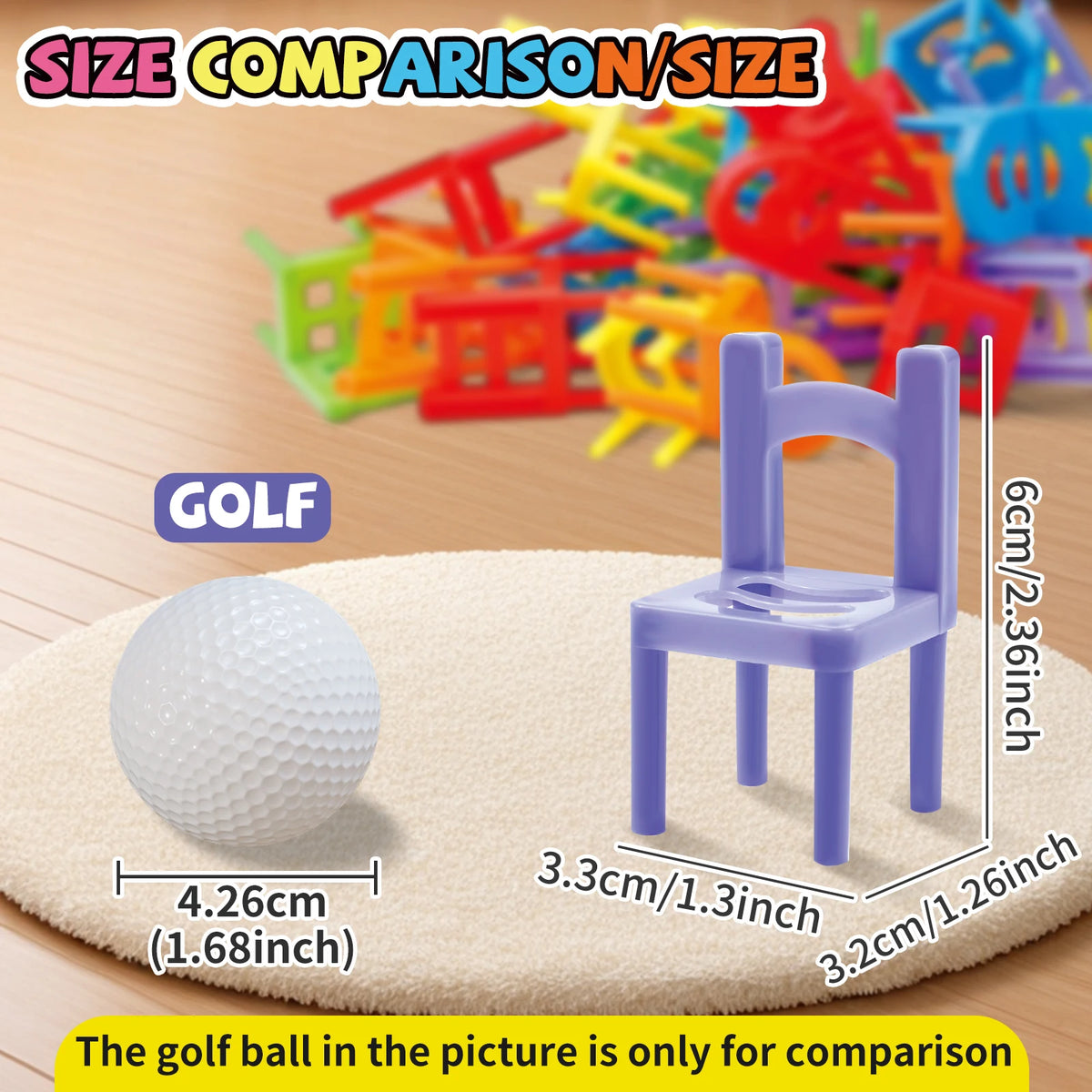 Educational Chair Stacking Balance Building Blocks Toy Set