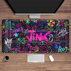 Riftbound LTCG Card playmat League of Mouse Pad Legends Jinx Series LOL 600x350mm overlock Board Game HD Printing XXL Desk Mat