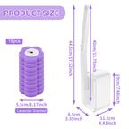 18/36Pcs Disposable Toilet Brush Wall Mounted Toilet Brush with Replacement Head Cleaning Set Home Bathroom WC Accessories