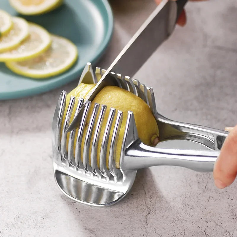 Stainless Steel Fruit Slicer Clip for Tomato, Onion and Citrus