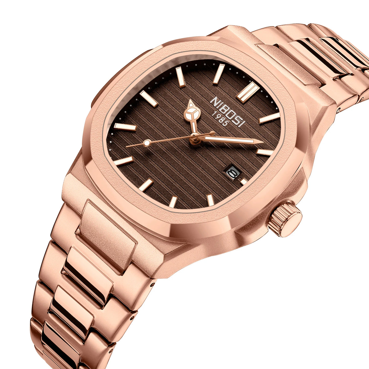 NIBOSI Men Watches Analog Quartz Stainless Steel Military Watches for Men Waterproof Auto Date Wrist Watch Relogio Masculino